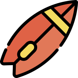 surfboard lineal color icon