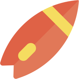 surfboard flat icon