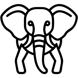 elephant line icon