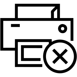 imprimante ligne icône