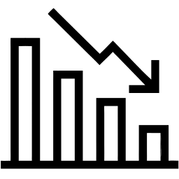 下降趋势 线条 图标