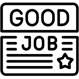 good job line icon
