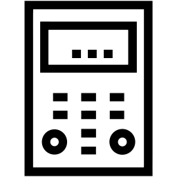 calculator line icon