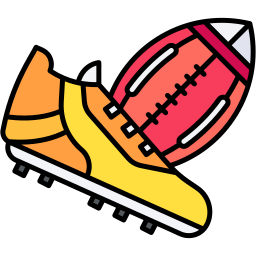 football lineal color icon