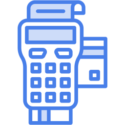 payment terminal two color icon