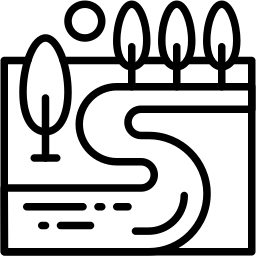 landscape line icon
