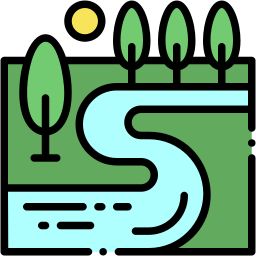 landscape lineal color icon