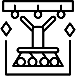 disco ball line icon