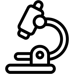 显微镜 线条 图标