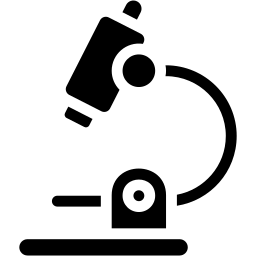 显微镜 填充 图标