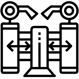 metaverse portal line icon