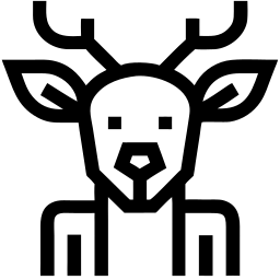 cervo linea icona