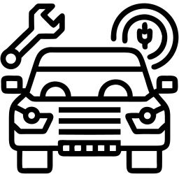 car repair line icon