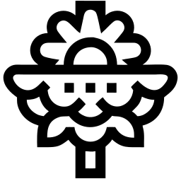 carciofo linea icona