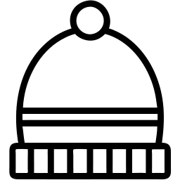 winter hat line icon