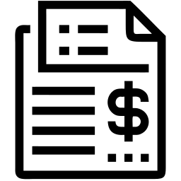 invoice line icon