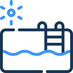 swimming pool two color icon