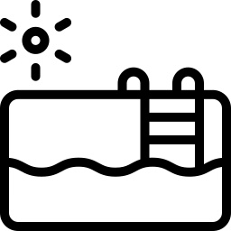 swimming pool line icon