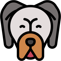 mastiff lineal color icon