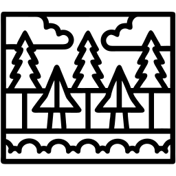 forest line icon