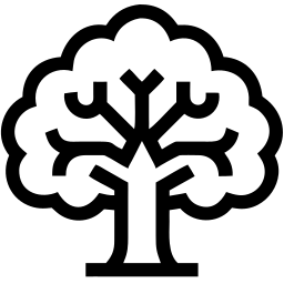 arbre ligne icône