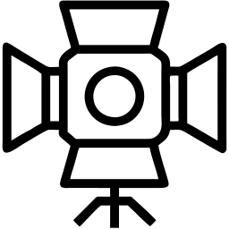 聚光灯 线条 图标