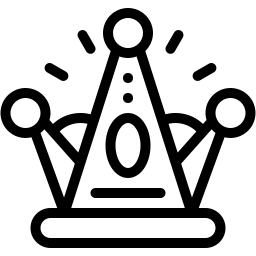 تاج خط أيقونة