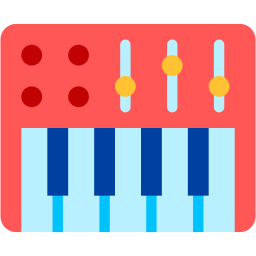 synthesizer flat icon
