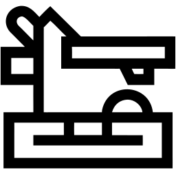 sewing machine line icon