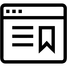 signet ligne icône
