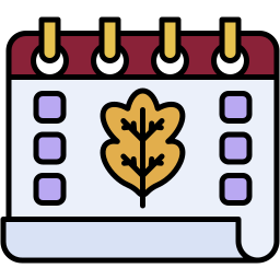 autumn calendar icon