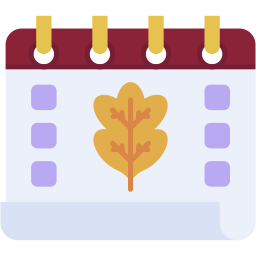 autumn calendar icon