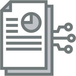 data processing two color icon