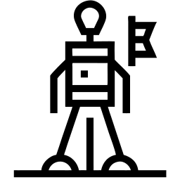 робот линия иконка