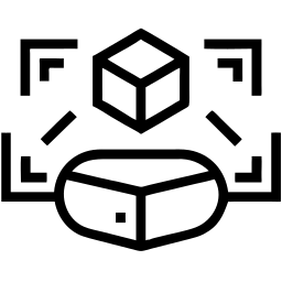 virtual reality line icon