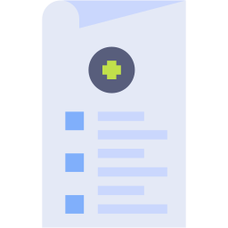 medical document flat icon