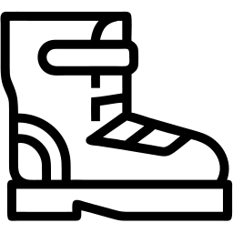 hiking boots line icon
