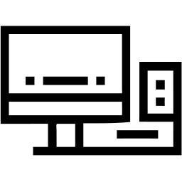 desktop line icon