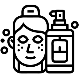 skincare line icon