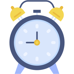 alarm clock flat icon