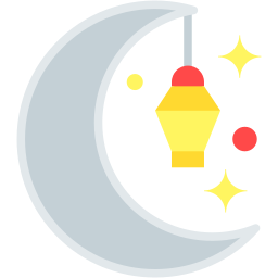 Ramadan datar ikon