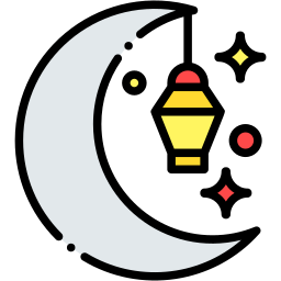 Ramadã cor linear ícone