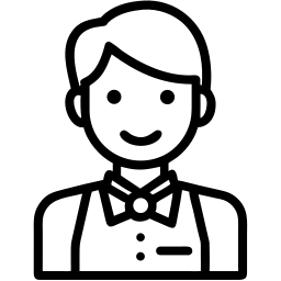 waiter line icon