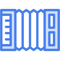 acordeón dos colores icono