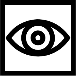 œil ligne icône