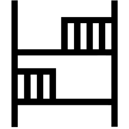 双层床 线条 图标