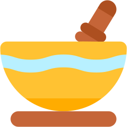 mortar pestle flat icon
