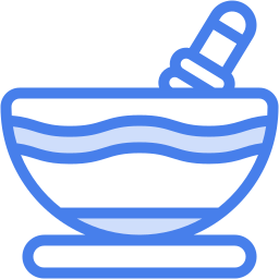 mortar pestle two color icon