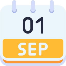 fecha plano icono