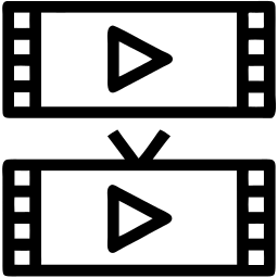 视频 线条 图标